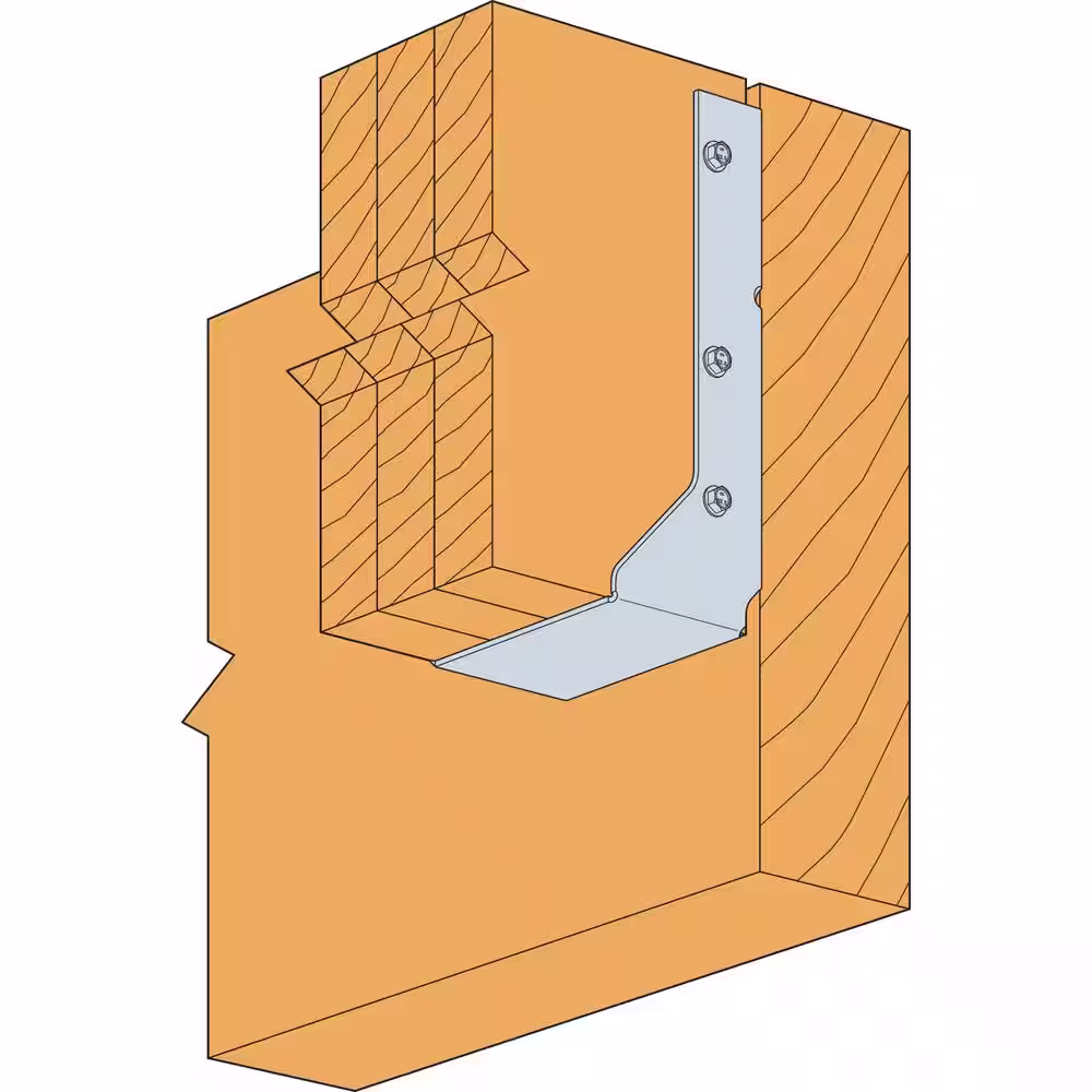 Simpson Strong-Tie HUCQ Heavy Face-Mount Concealed-Flange Joist Hanger for Triple 2x10 Nominal Lumber with Screws