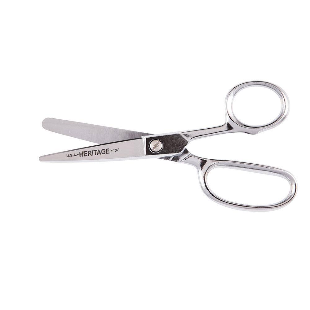 Klein Tools Straight Trimmer, Fully Rounded Tips, 6-Inch