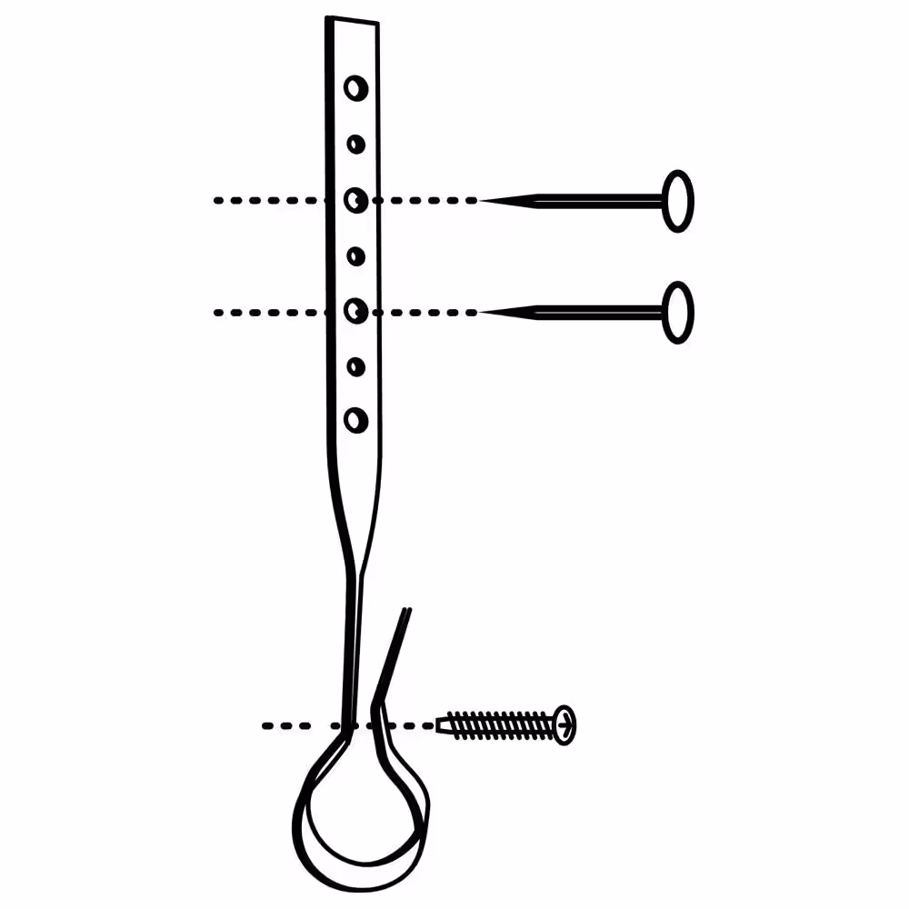 Oatey 4 in. Galvanized DWV Pipe Hanger