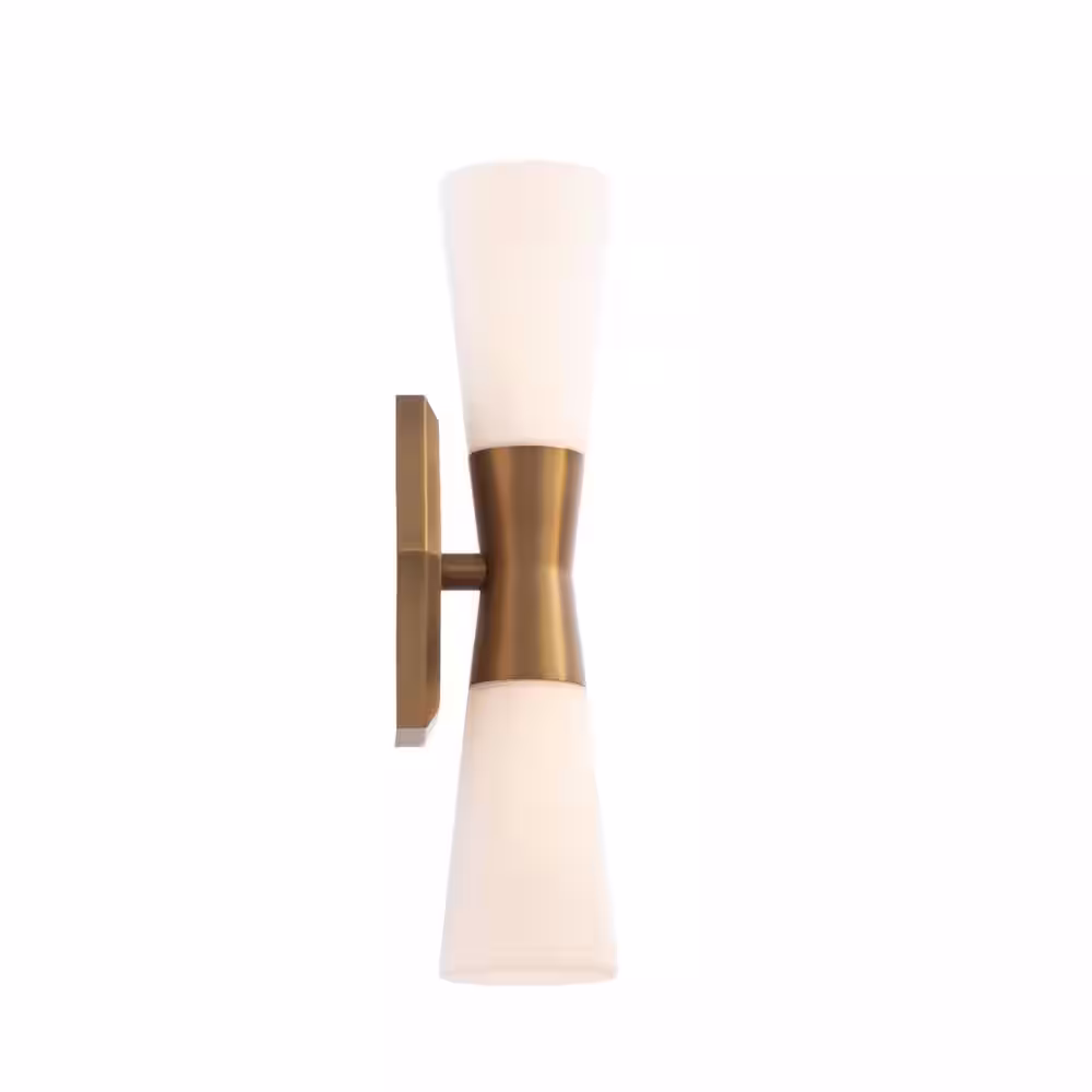 WAC Lighting Locke 18 in. Aged Brass LED Vanity Light Bar and Wall Sconce, 3000K