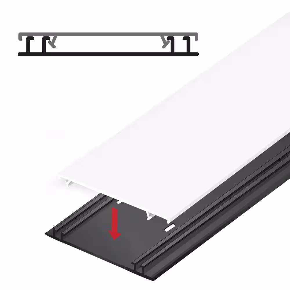 Screen Tight 3-1/2 in. White Porch Screening System Cap