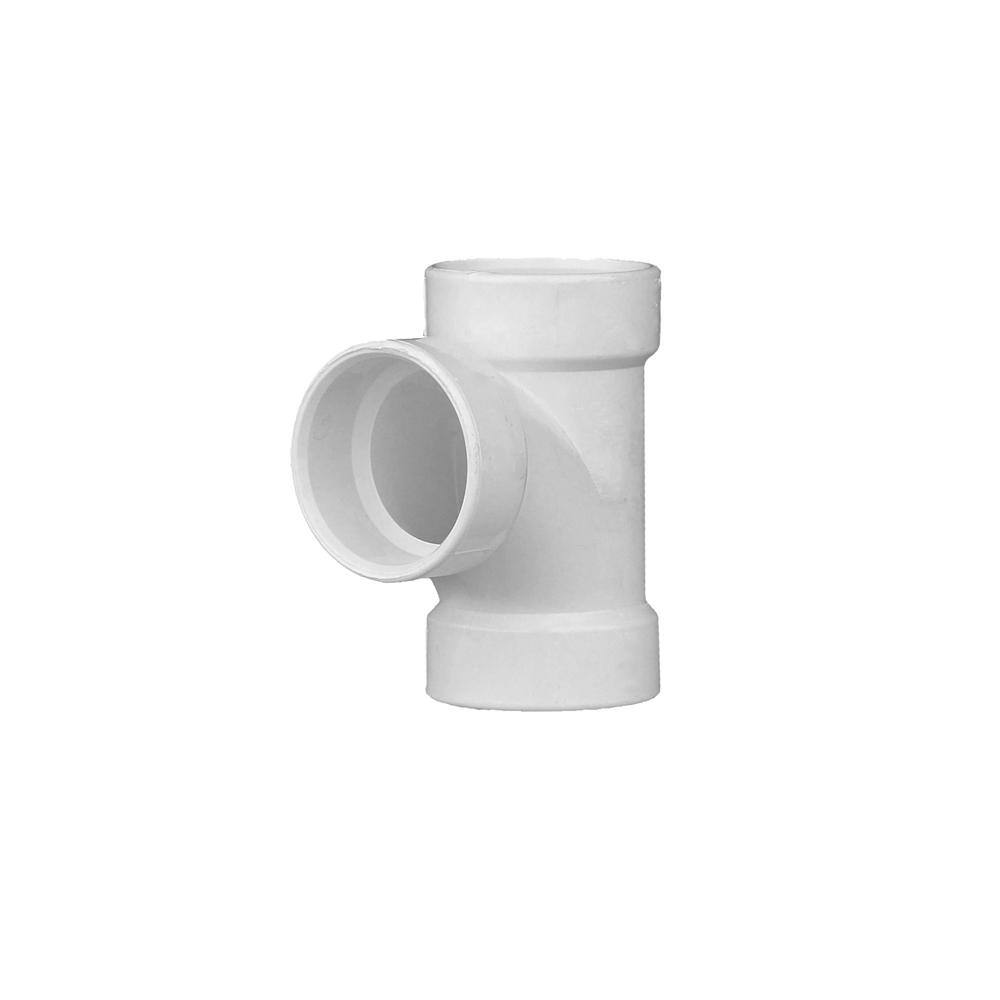 VPC 2 in. PVC DWV All Hub Sanitary Tee Fitting