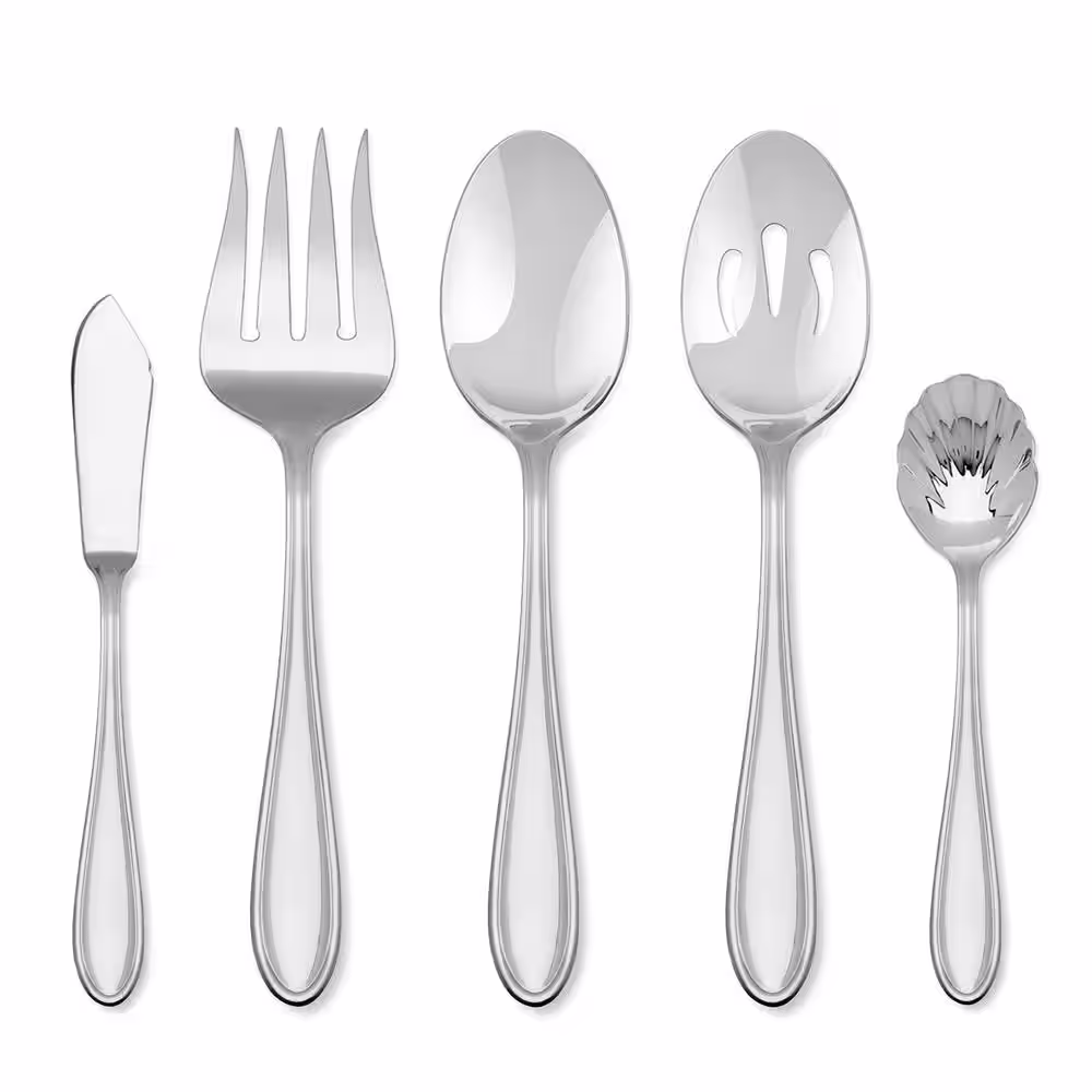 HAMPTON FORGE Lincoln - 46 Piece 18/0 Stainless Steel Flatware Set (Service for 8)
