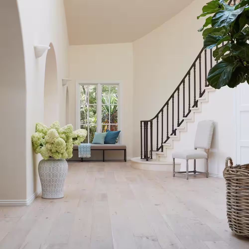 Malibu Wide Plank Rincon French Oak 3/8 in. T x 6.5 in. W Water Resistant Wire Brushed Engineered Hardwood Flooring (23.6 sq. ft./case)