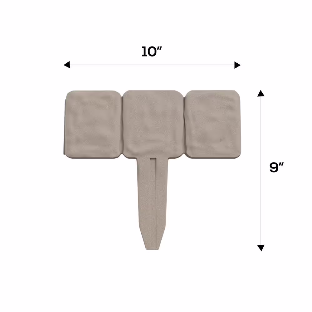 Pure Garden 10 in. x 95 in. Cobblestone Flower Bed Border (10-Piece)