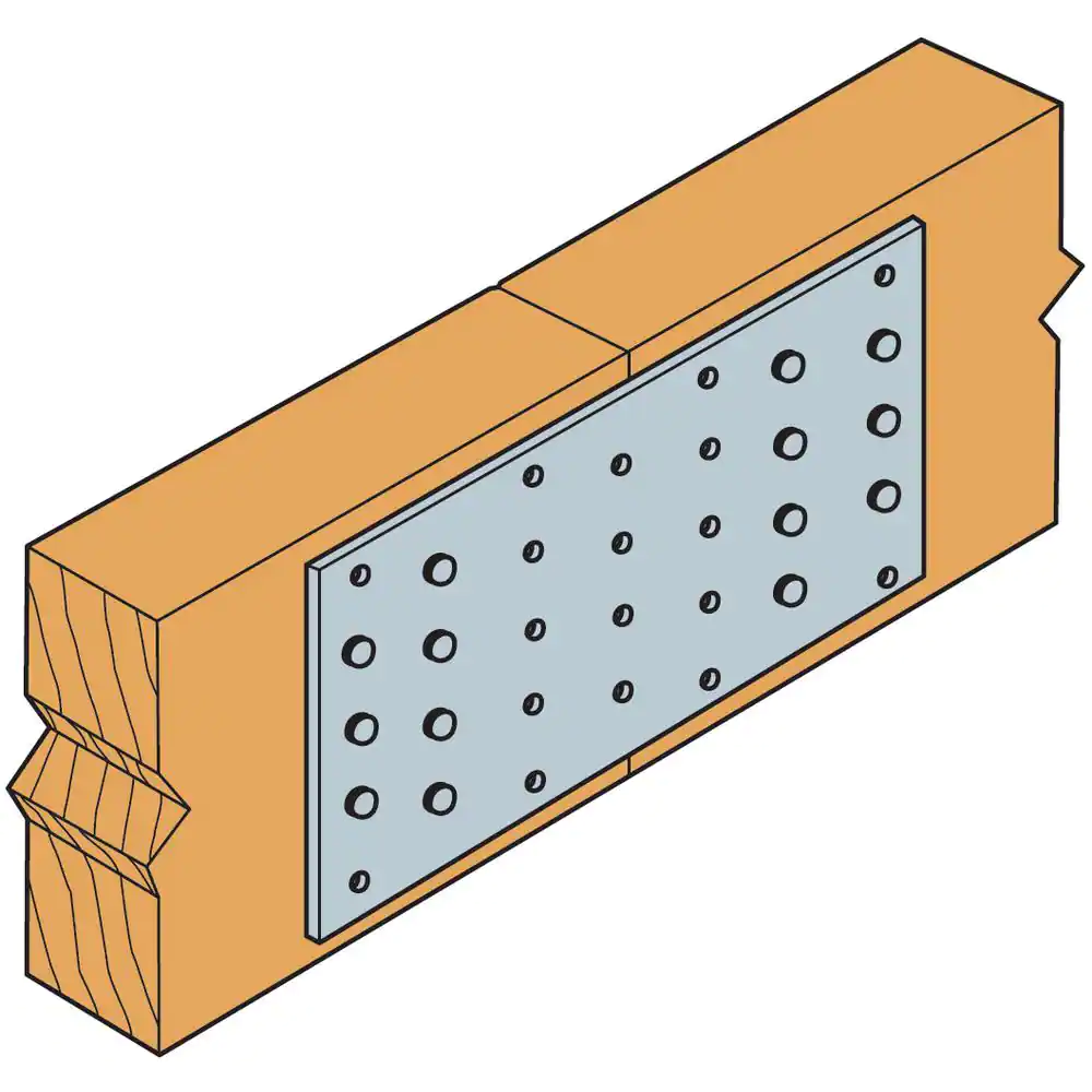 Simpson Strong-Tie TP 3-1/8 in. x 7 in. 20-Gauge Galvanized Tie Plate