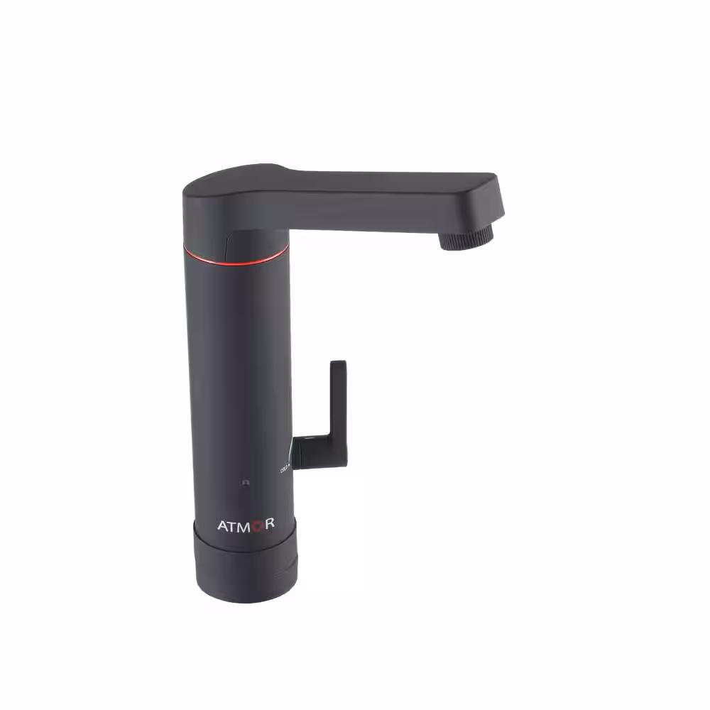 ATMOR HotTap 3kW 0.5 GPM 2-in-1 Electric Tankless Water Heater/Faucet - Black