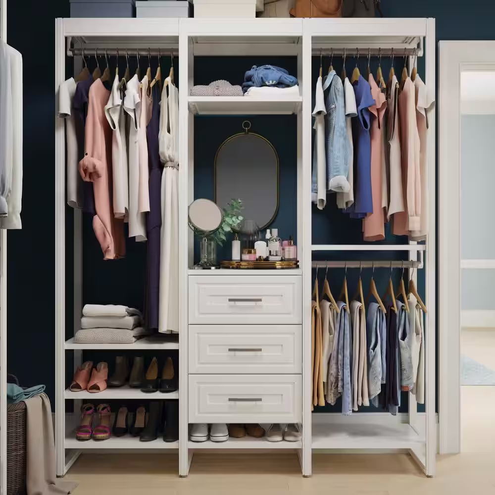 CLOSETS By LIBERTY 24 in. Customizable Closet Organization System Shelf with 24 in. Rod
