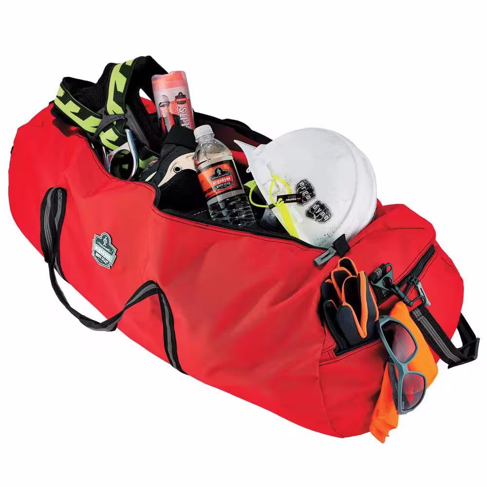 Ergodyne 13 in. Medium Red Nylon Gear Duffel Tool Bag