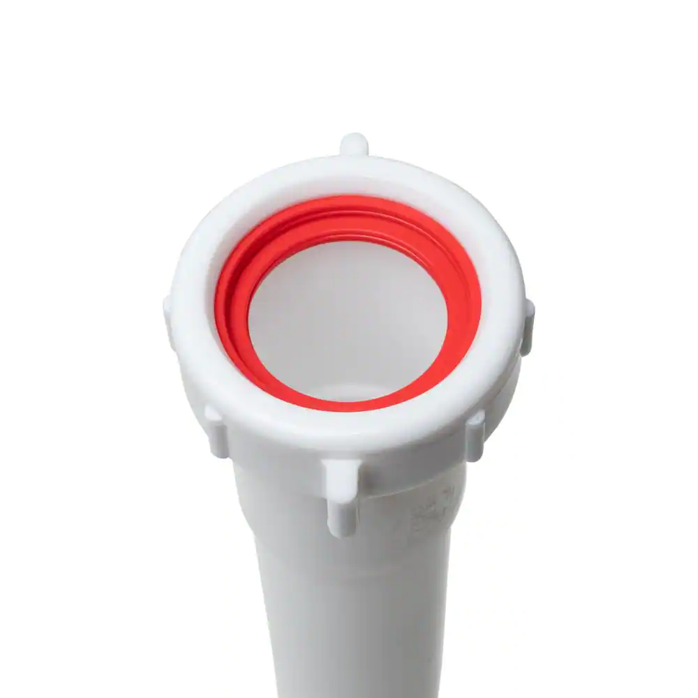 Oatey 1-1/2 in. x 12 in. White Plastic Slip-Joint Sink Drain Extension Tube