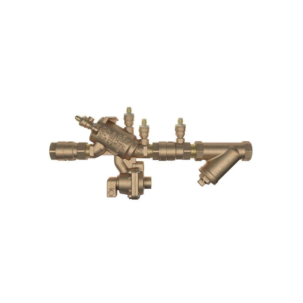 Wilkins 3/4 in. 975XL3 Reduced Pressure Principle Backflow Preventer with Model SXL Lead-Free Wye Type Strainer