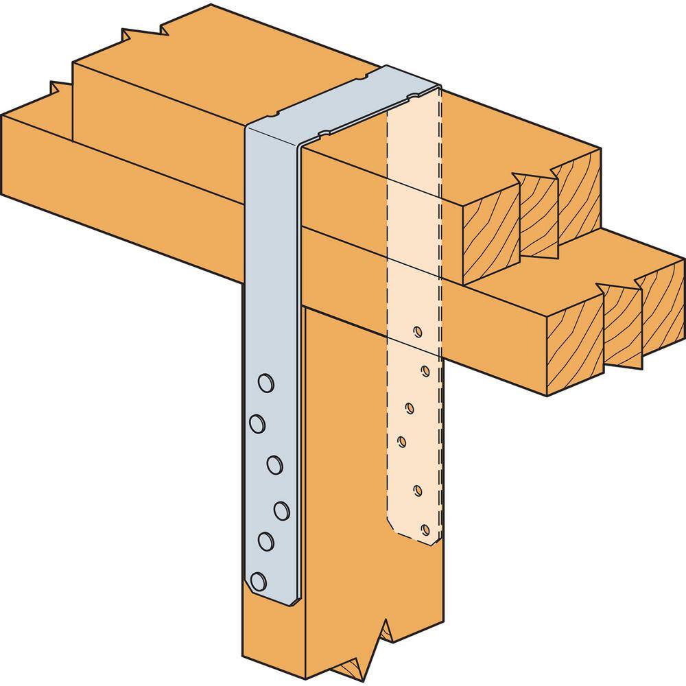 Simpson Strong-Tie SPH 3-9/16 in. x 8-3/4 in. Galvanized Heavy-Duty Stud Plate Tie