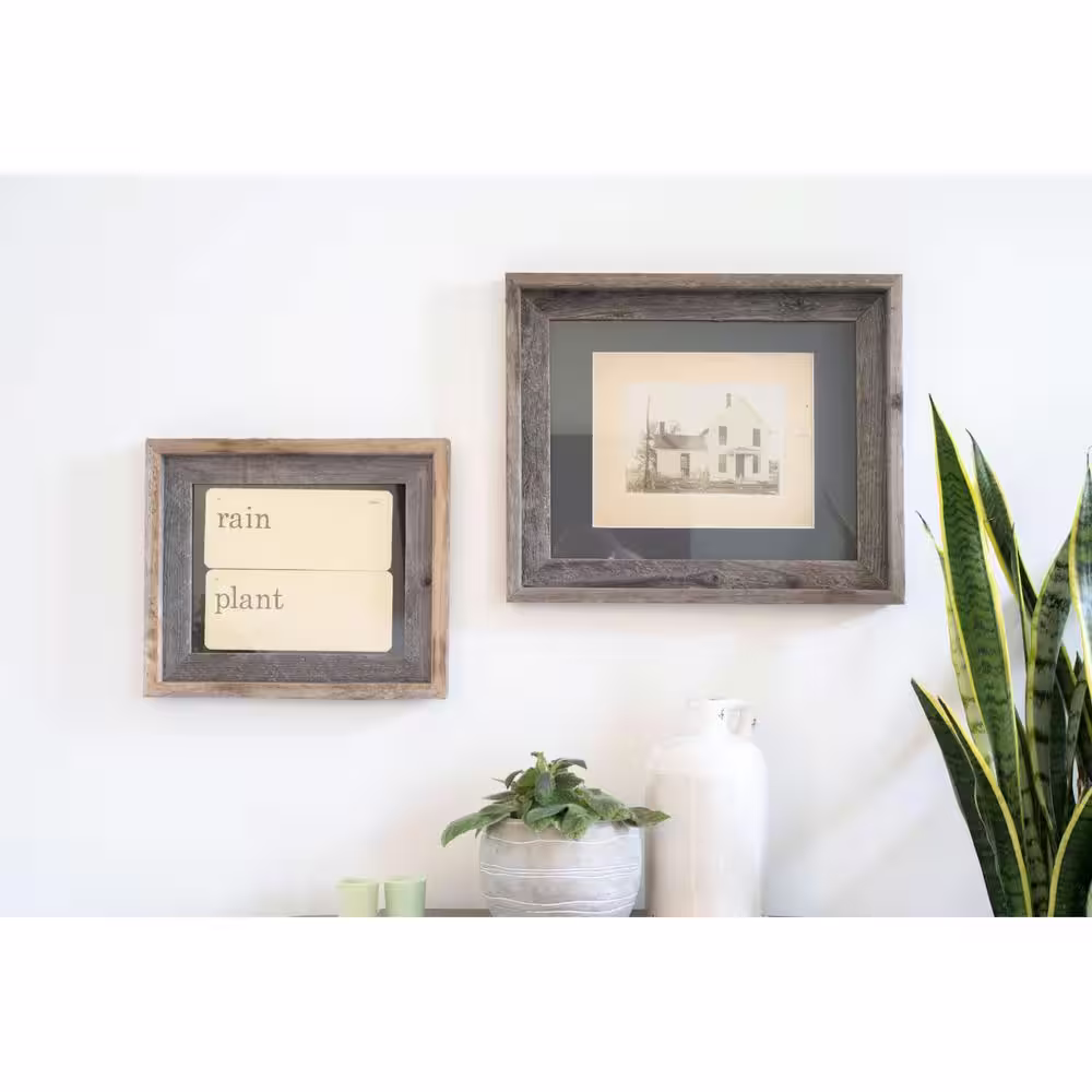 HomeRoots Josephine 16 in. x 20 in. Cinder Picture Frame