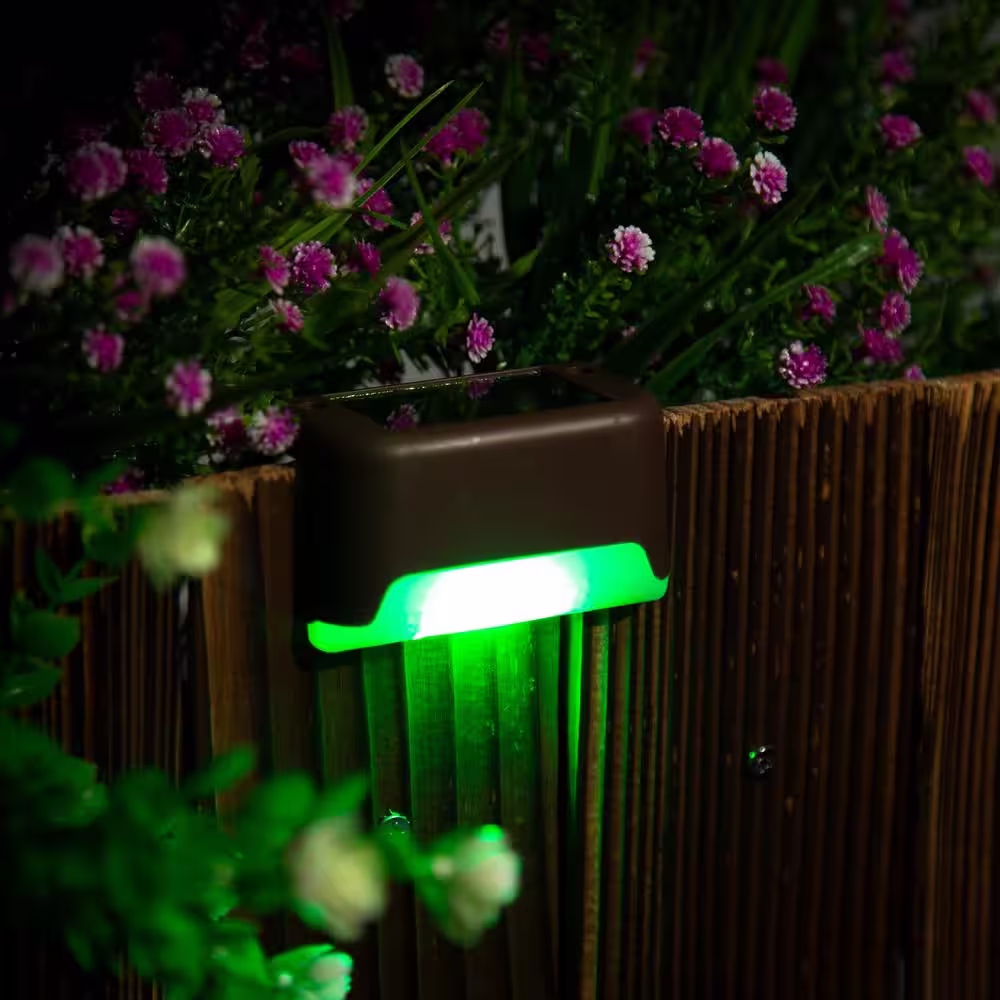 None Solar Bronze LED Stair Light (16-Pack)