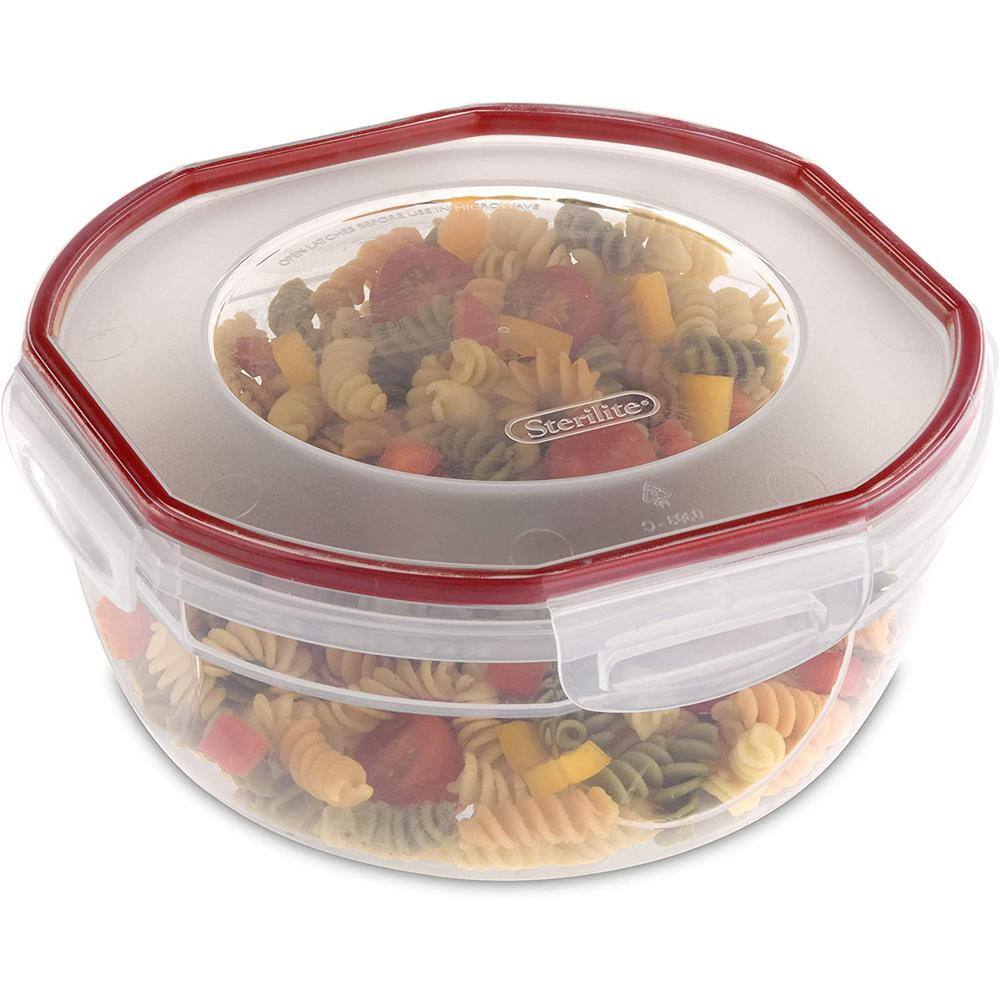 Sterilite Ultra Seal 4.7 qt. Plastic Food Storage Bowl Container with Lid (4-Pack)