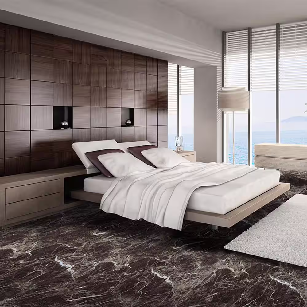 Dundee Deco Falkirk Fermoy 12 in. W x 24 in. L Brown Peel and Stick Luxury Vinyl Tile Flooring (108 sq. ft./case)