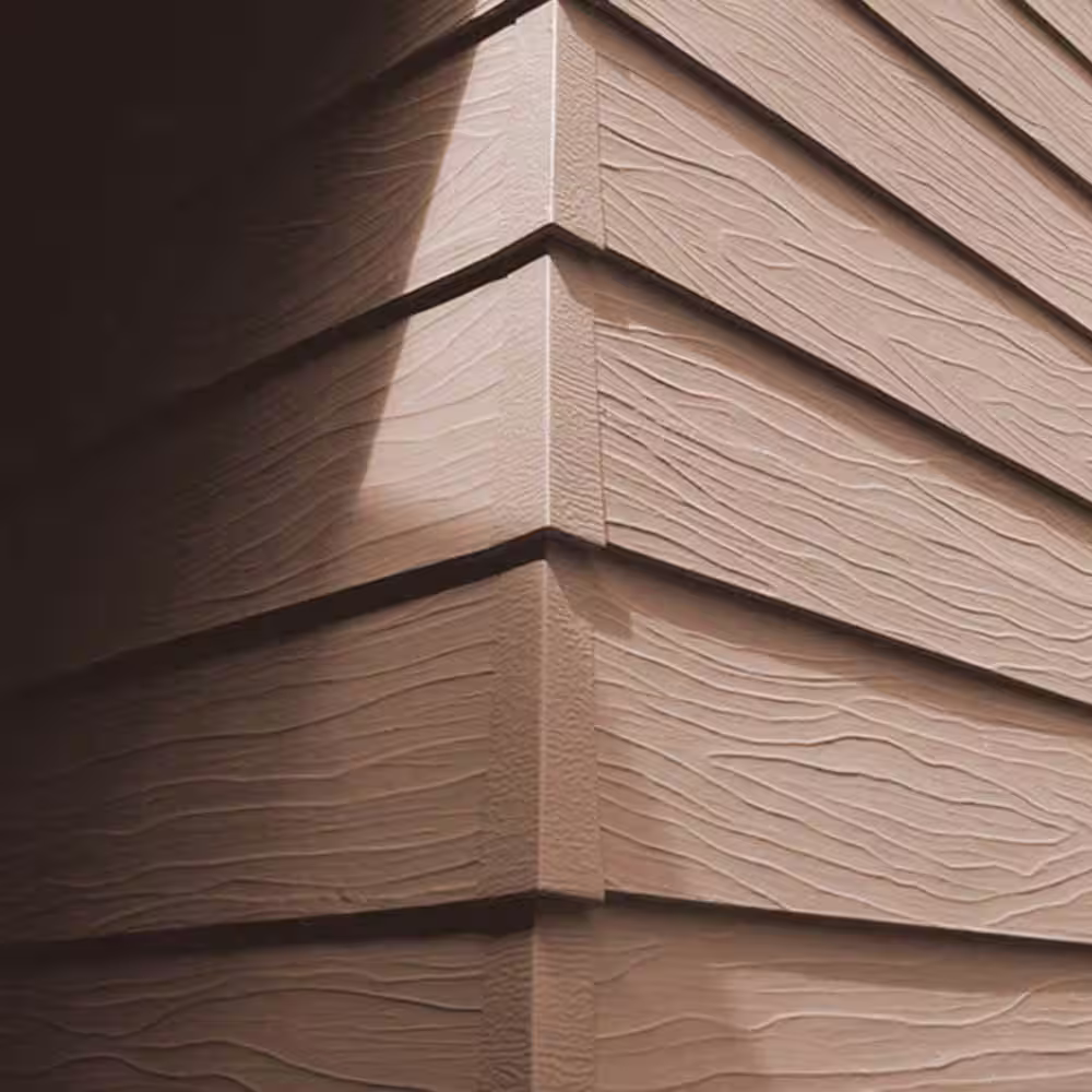 Gibraltar Building Products 11.5 in. x 4.5 in. x 0.9 ft. Woodgrain Aluminum Primed XL Siding Corner Moulding