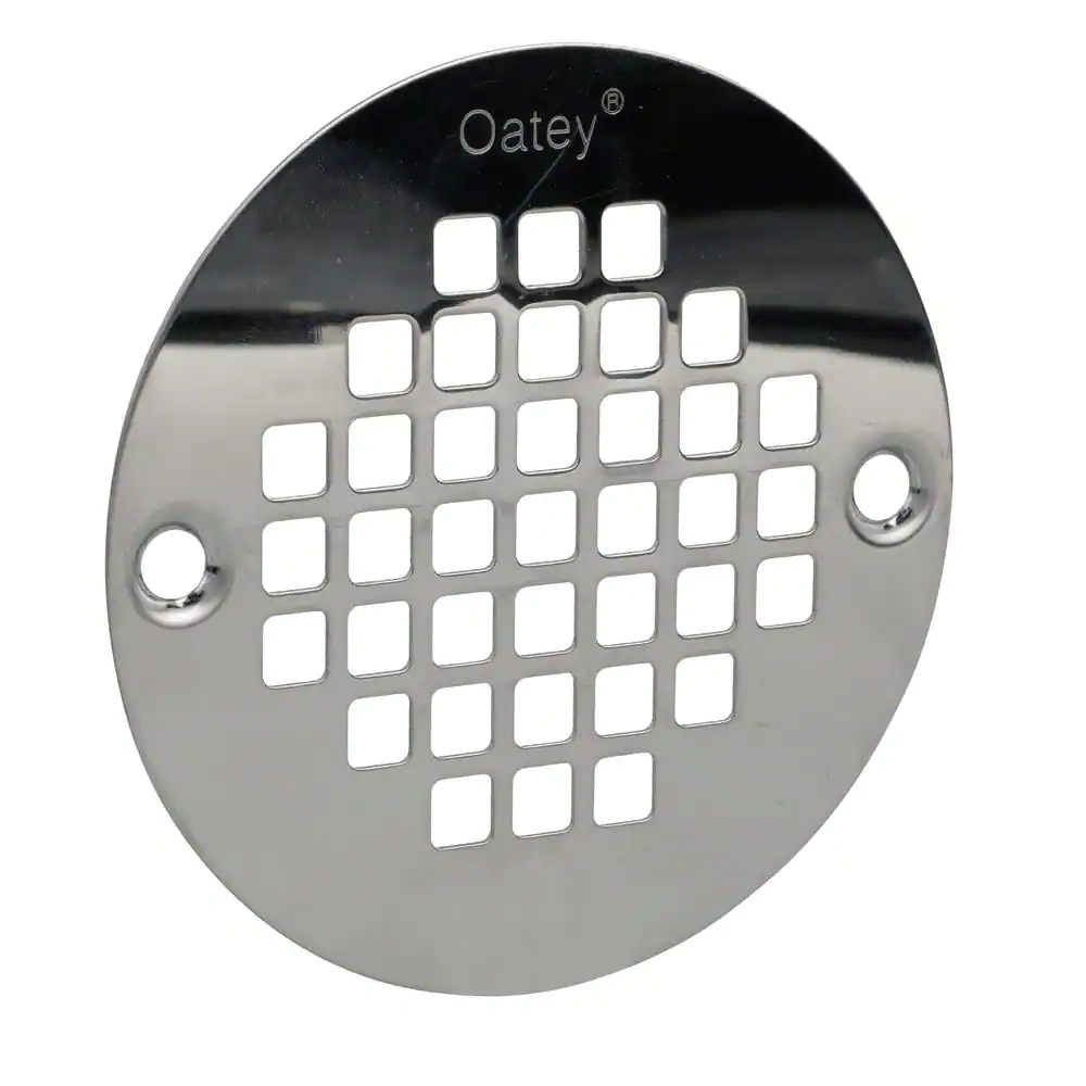 Oatey 4 in. Round Screw-In Stainless Steel Shower Drain Cover