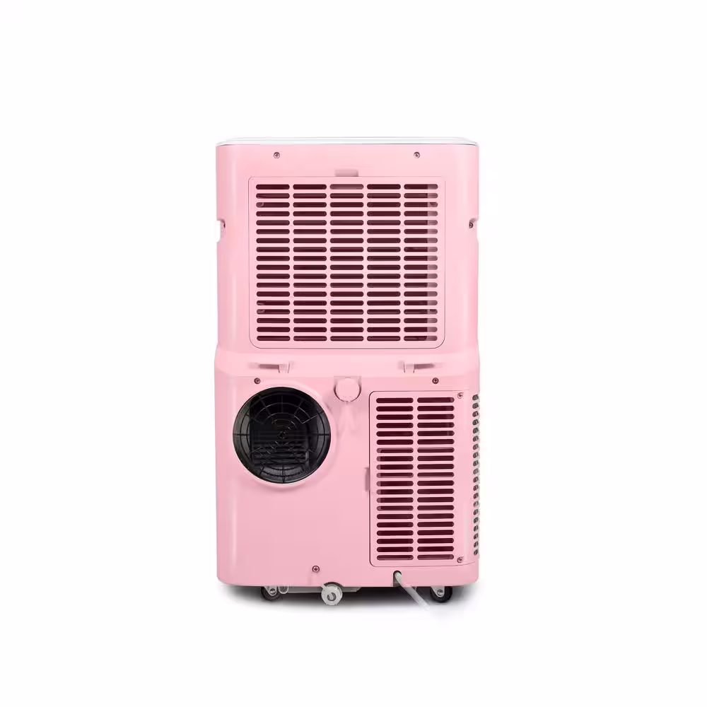 Commercial Cool 9,000 BTU (6,350 BTU (SACC)) Portable Air Conditioner Bedroom Edition, Wi-Fi Enabled in Pink