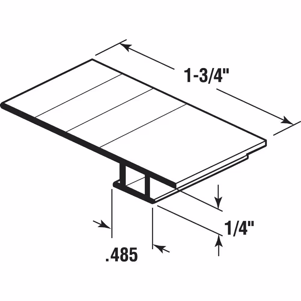 Prime-Line Black Vinyl Sliding Screen Door Bug Seal
