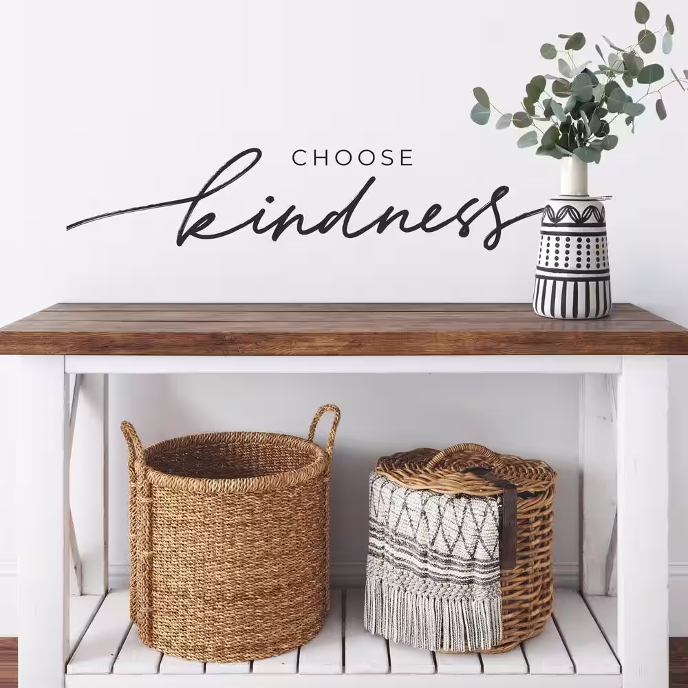 RoomMates Black Choose Kindness Wall Decals