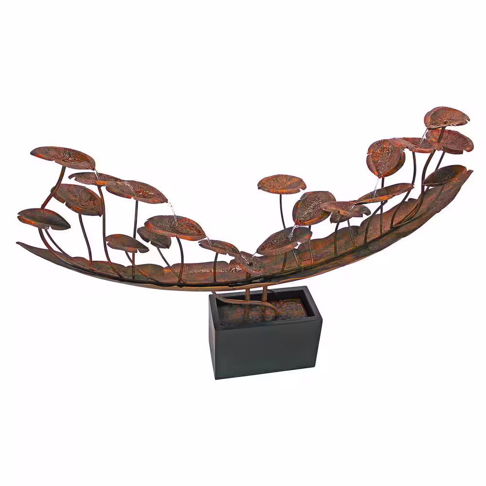 Design Toscano Grande Asian Botanical Metal Cascading Fountain