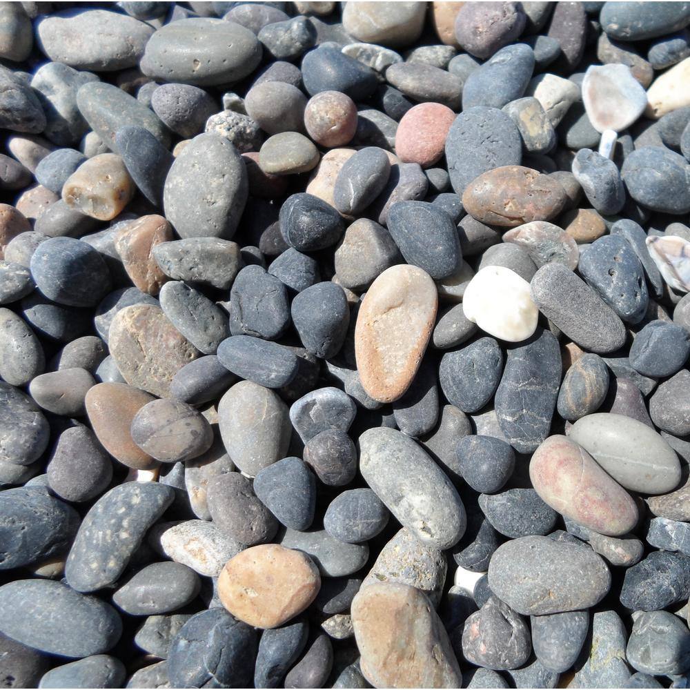 None Rock Ranch 0.50 cu. ft. 40 lbs. 3/8 in. to 5/8 in. Mixed Mexican Beach Pebble (40-Bag 20 cu. Ft. 1600 lbs. Pallet)