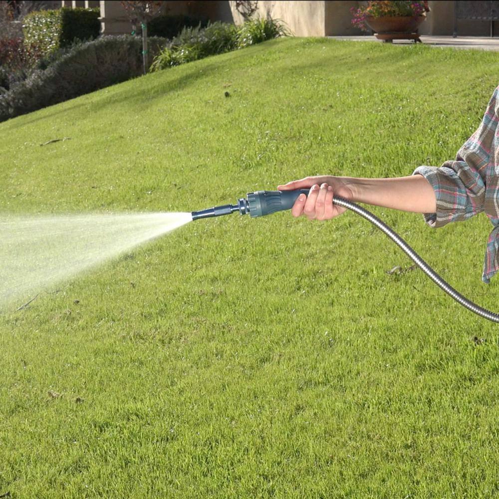 BERNINI FOUNTAINS Pro 5/8 in Dia x 50 ft. Length Light Kink Free Metal Hose - Berry
