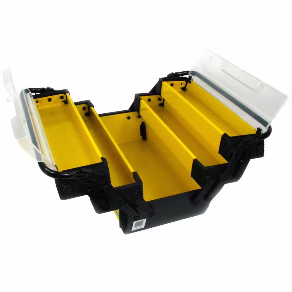 Stalwart 18 in. Deluxe Steel and Plastic Tool Box