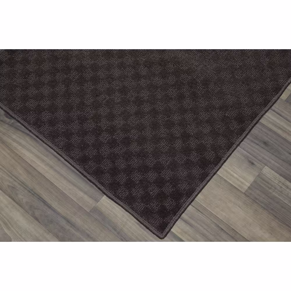 Garland Rug Medallion Chocolate 3 ft. x 12 ft. Runner Rug