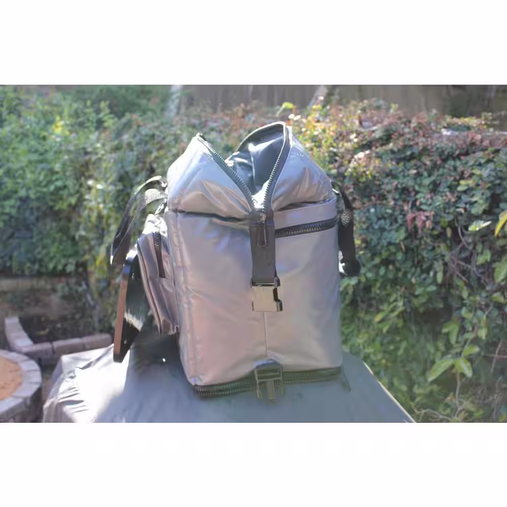 Magnacool Magnetic Grey 24 cans soft cooler with zippered pouch