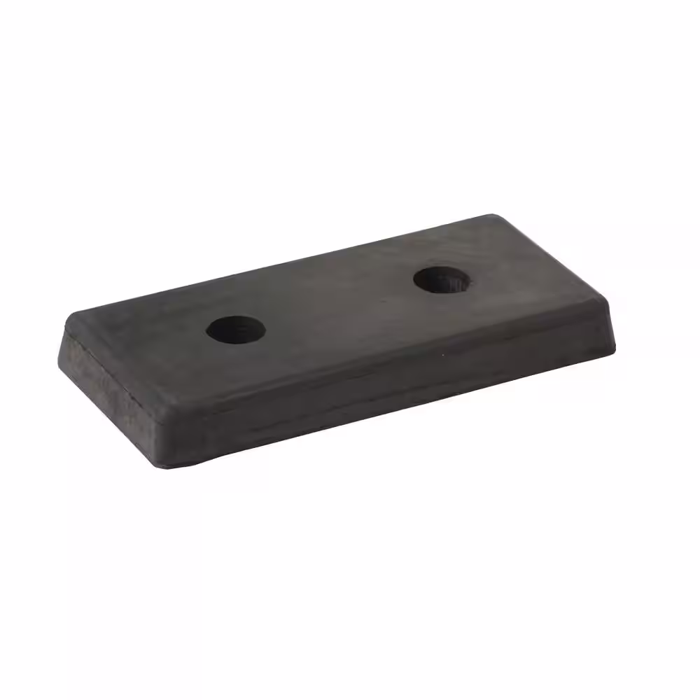 Vestil 2 in. x 18 in. x 8 in. Rectangle Molded Rubber Bumper