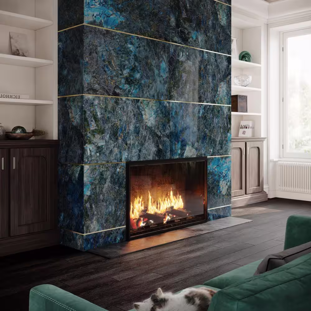 Ivy Hill Tile Jume Onyx Labrodorite Blue 24 in. x 48 in. Polished Porcelain Floor and Wall Tile (15.49 Sq. Ft./Case)