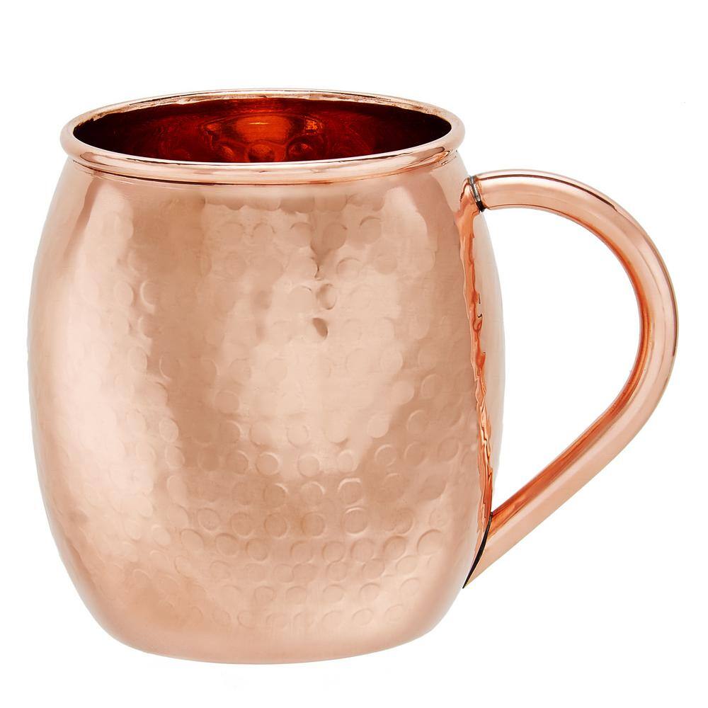 Old Dutch 16 oz. Hammered Solid Copper Mule Mug (Set of 2)