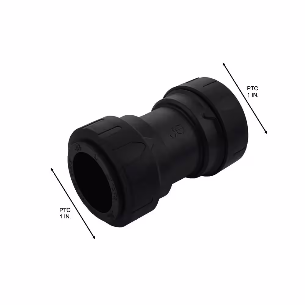 SharkBite ProLock 1 in. Push-to-Connect Plastic Coupling Fitting