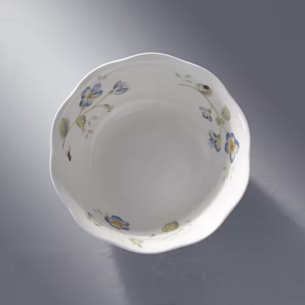 Lenox Butterfly Meadow 34 oz. Porcelain Multi Color Large All Purpose Bowl