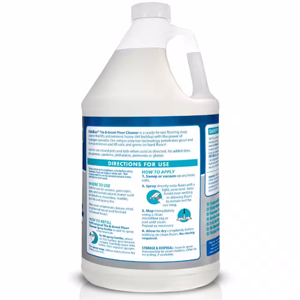 OdoBan 1 Gal. Tile and Grout Floor Cleaner Ready-to-Use (4-Pack)