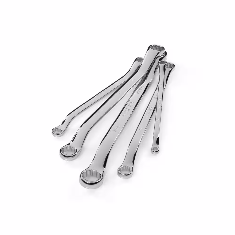 TEKTON 45-Degree Offset Box End Wrench Set, 5-Piece (1/4-13/16 in.) - Pouch