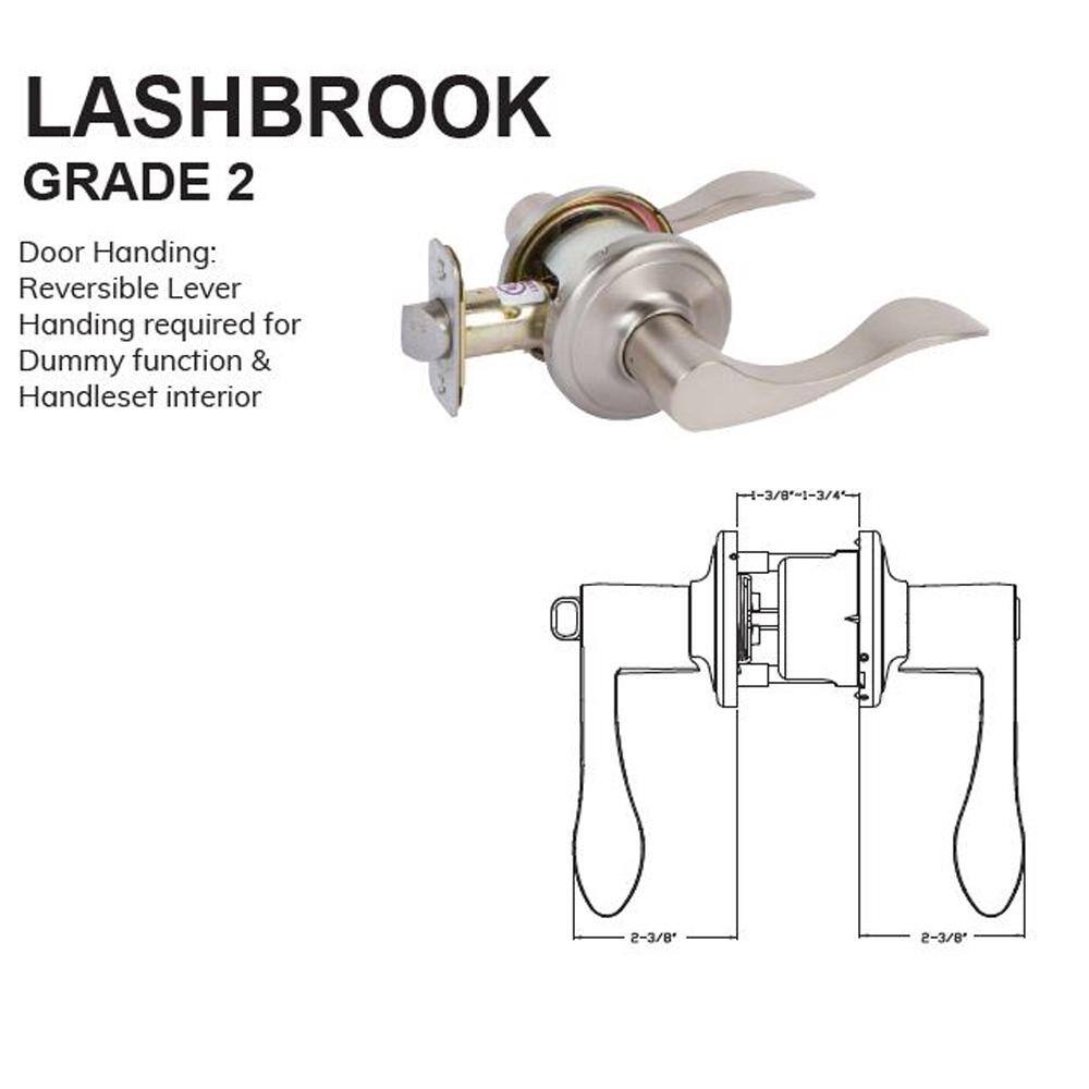 None Grade 2 Lashbrook Combo Satin Nickel