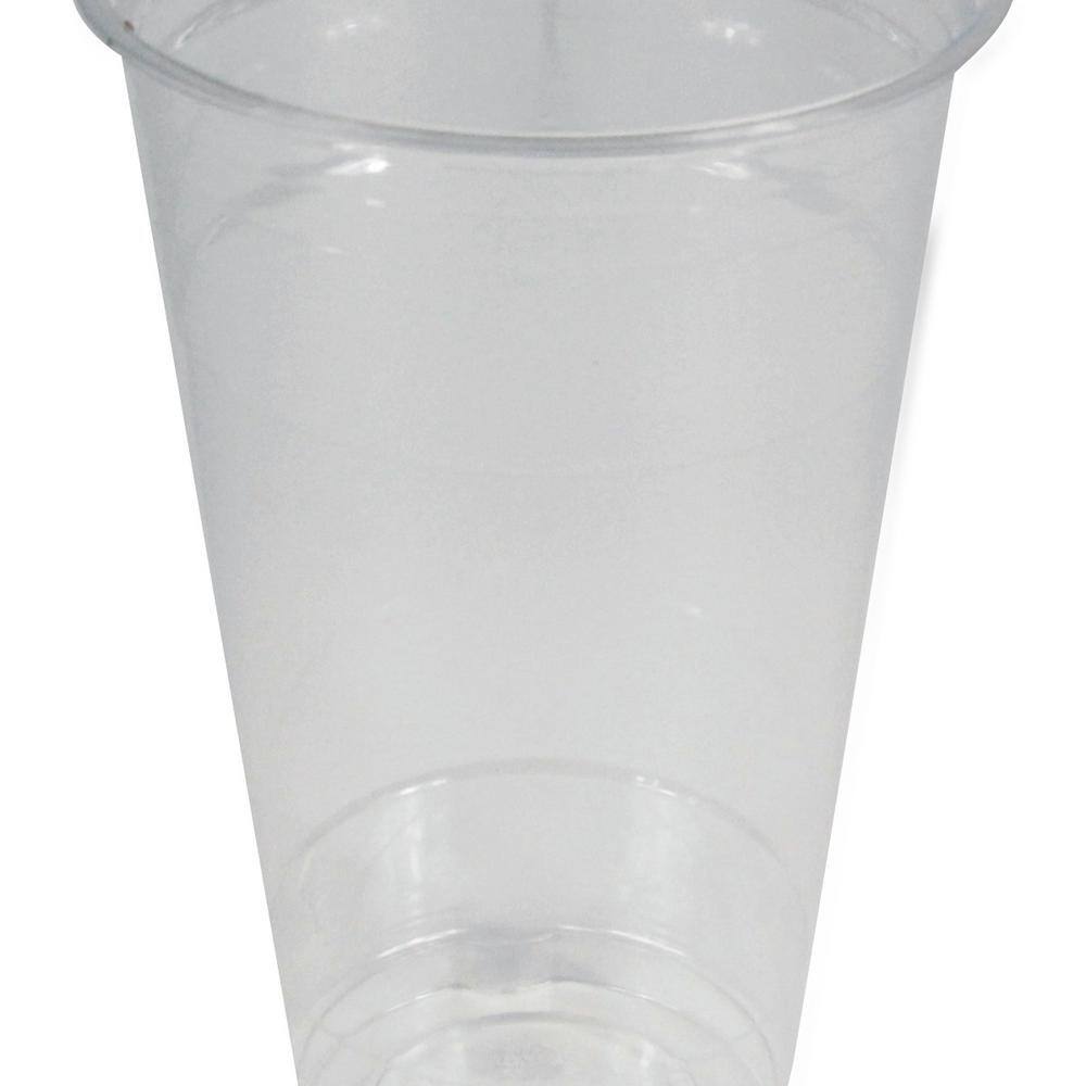 Boardwalk 24 oz. Clear Disposable Plastic Cups, Cold Drinks, PET, 12 Cups / Sleeve, 50 Sleeves / Carton