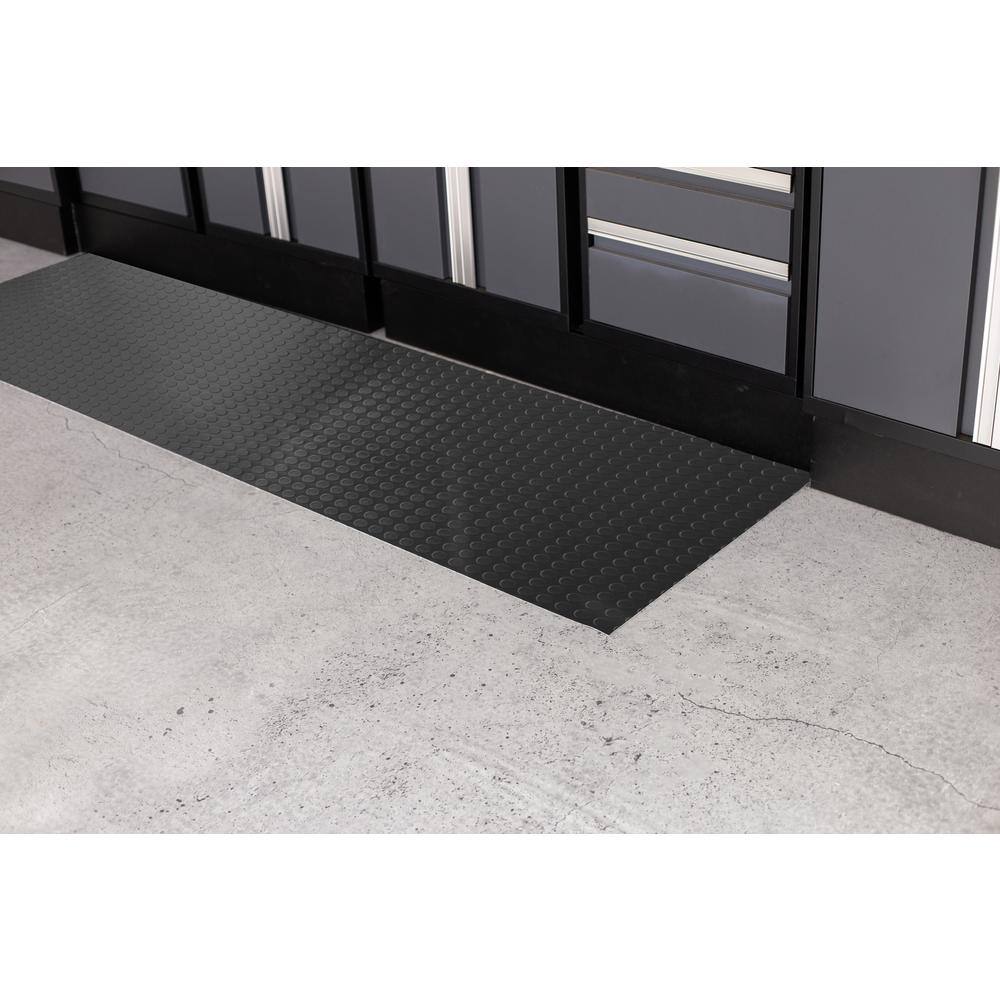 G-Floor Coin 27 in. W x 60 in. L Slate Grey Commercial Grade Vinyl Performance Garage Flooring Runner