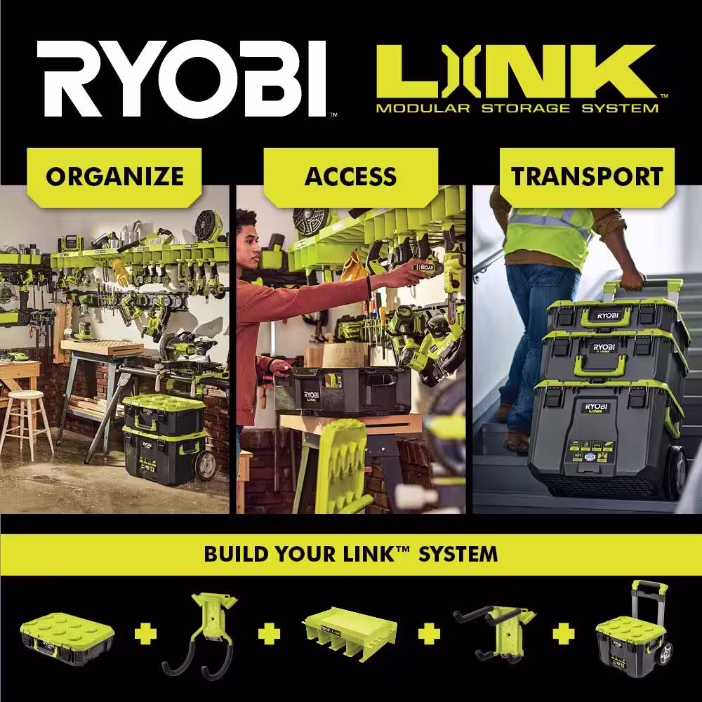 RYOBI LINK Double Organizer Bin (4-Pack)