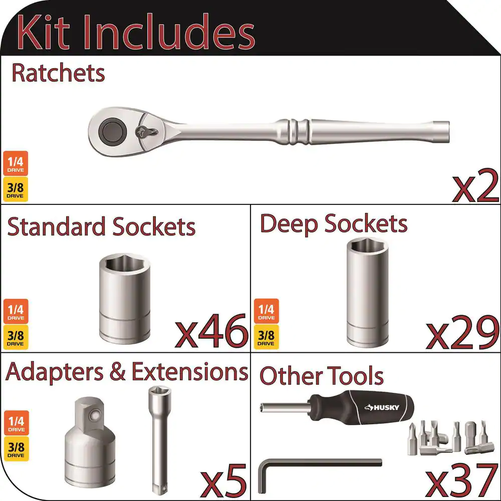 Husky Mechanics Tool Set (119-Piece)