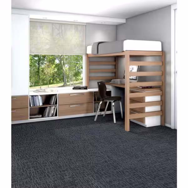 Shaw Generous Blue Commercial 24 in. x 24 Glue-Down Carpet Tile (20 Tiles/Case) 80 sq. ft.