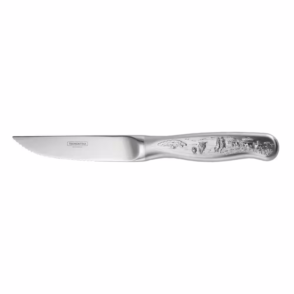 Tramontina 4-Piece Stainless Steel forged Engraved Steak Knife Set