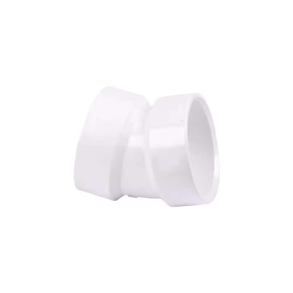 VPC 3 in. PVC DWV 22-1/2-Degree Hub x Hub Elbow Fitting