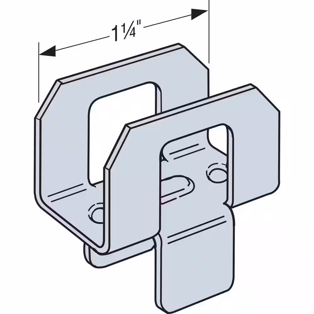 Simpson Strong-Tie PSCL 1/2 in. 20-Gauge Galvanized Panel Sheathing Clip (50-Qty)