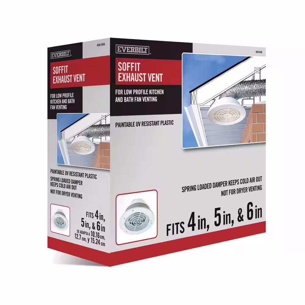 Everbilt 4 in. to 6 in. Soffit Exhaust Vent