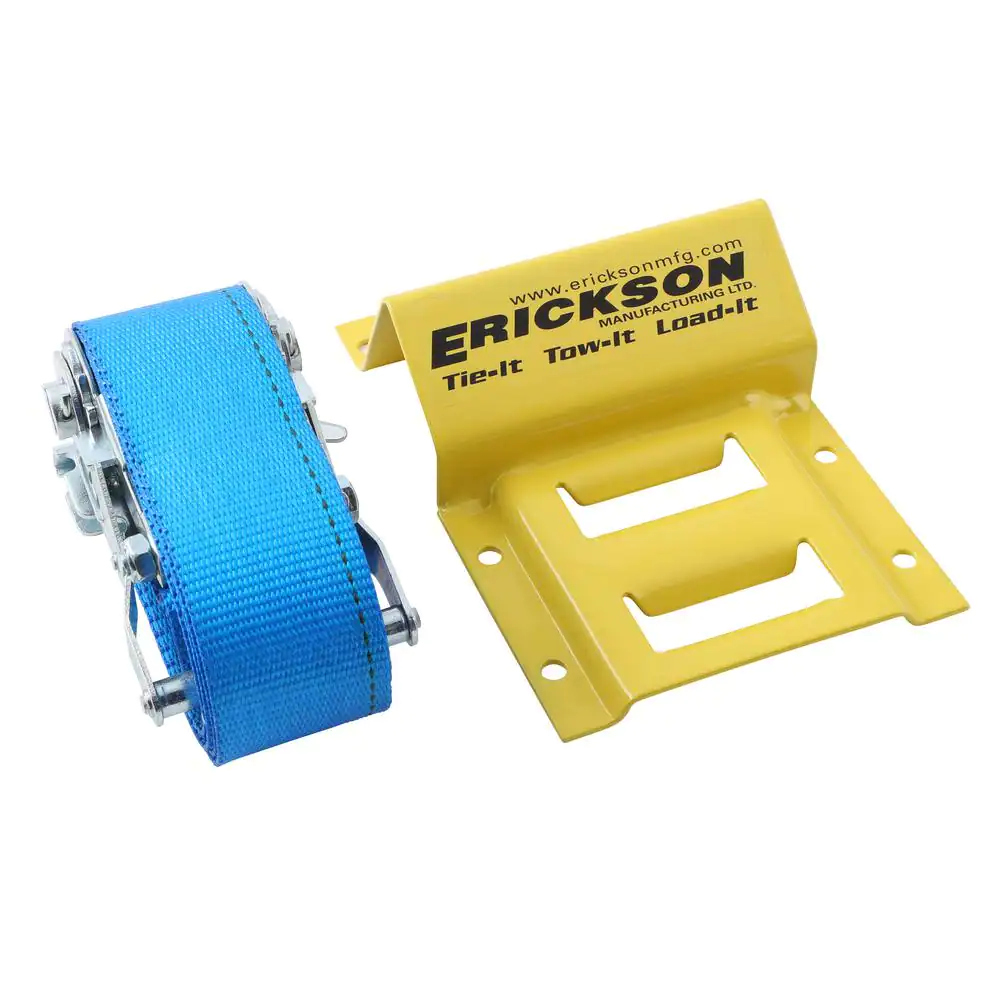 Erickson 7.5 ft. x 2 in. E-track ATV Strap with 4 in. E-track Kit