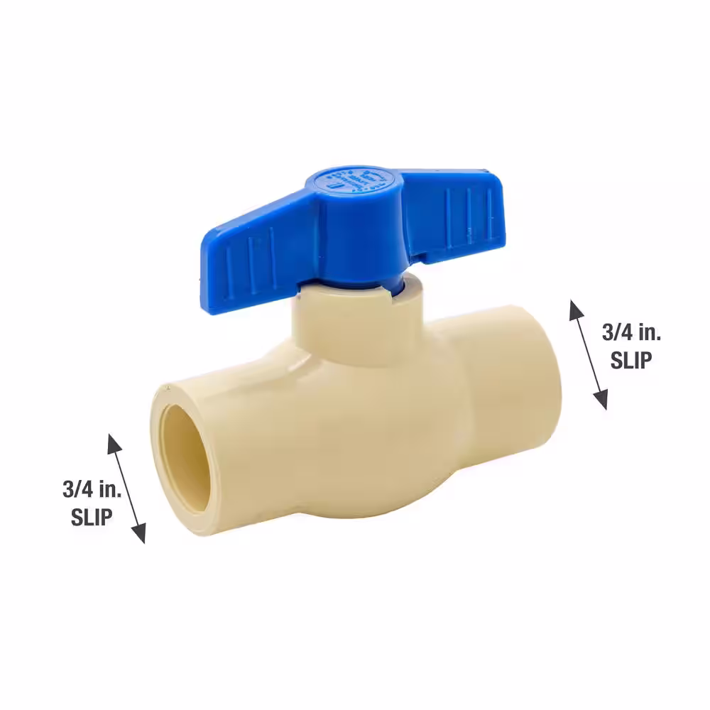Everbilt 3/4 in. CPVC Solvent x Solvent Ball Valve